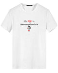 AA White Round-neck Shirt ("Yeobo" = Honey)